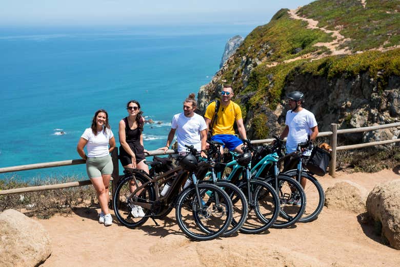 Aproveitando o tour de bicicleta elétrica
