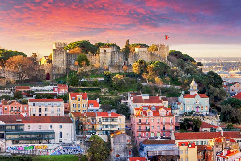 Entardecer no Castelo de São Jorge